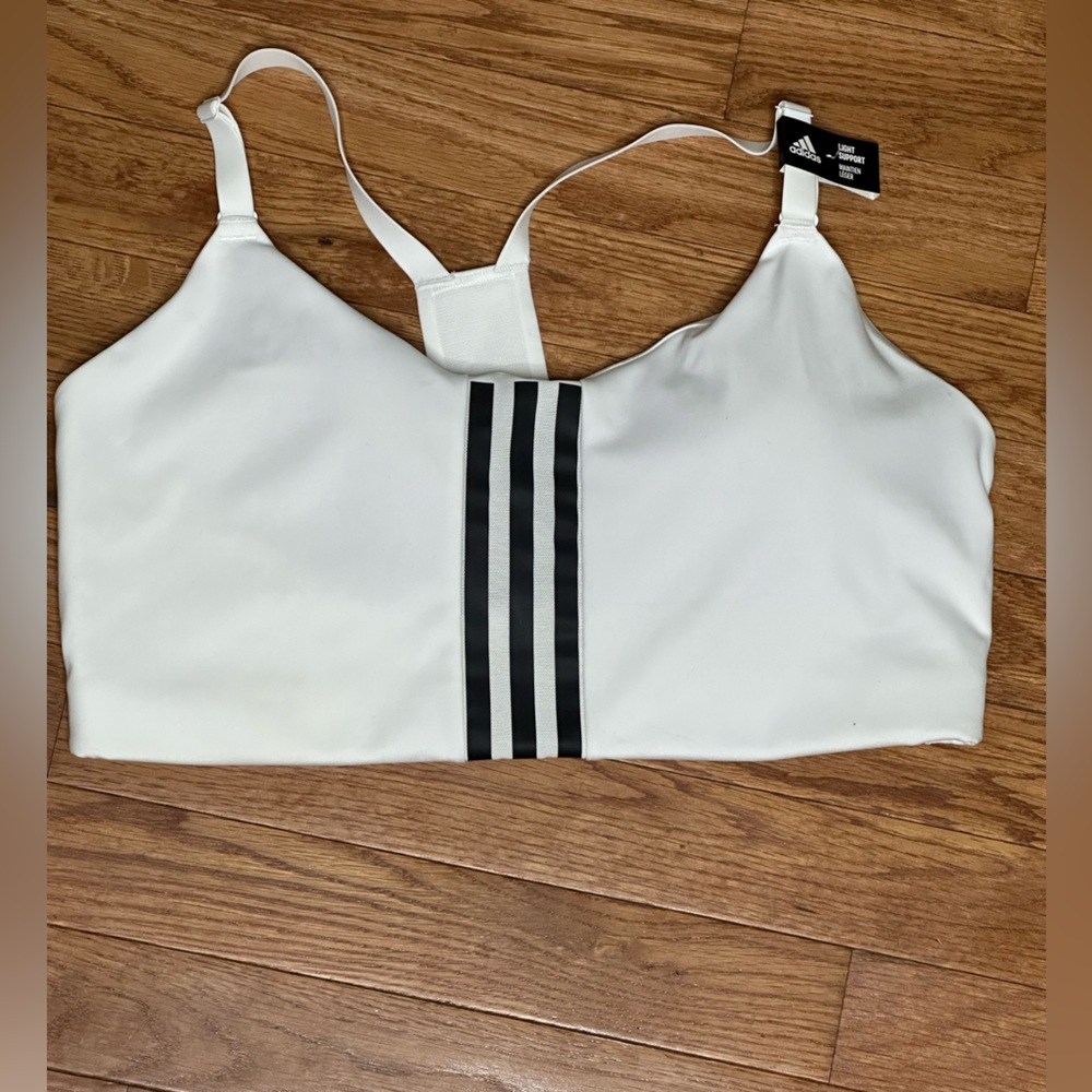 Adidas Aeroimpact White Sports Bra